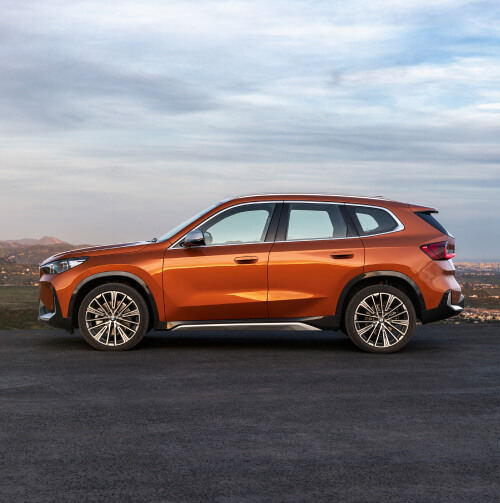 Front angle view of BMW X1
